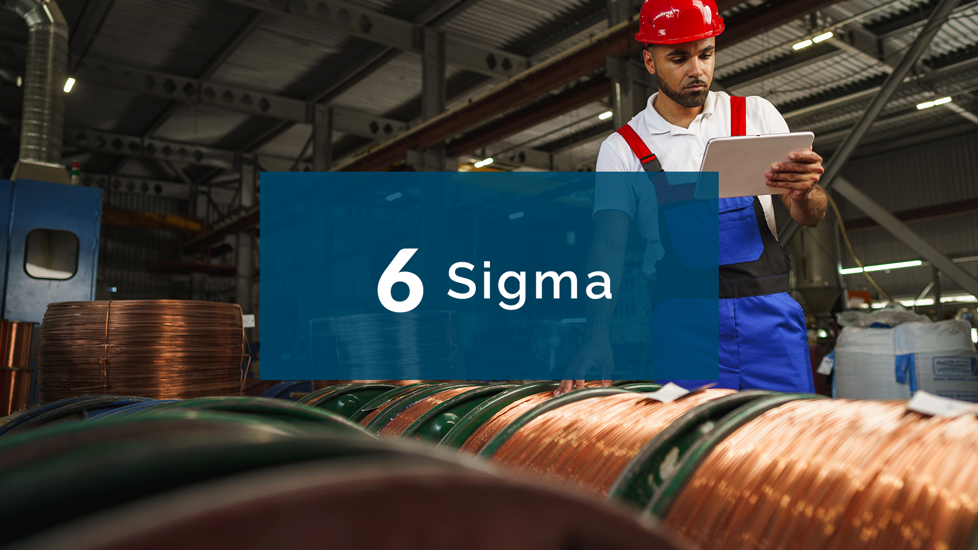 La production allégée Lean et la gestion Six Sigma pour les normes de qualité dans l’industrie.