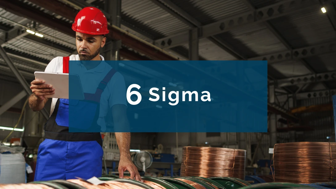 La production allégée Lean et la gestion Six Sigma pour les normes de qualité dans l’industrie.