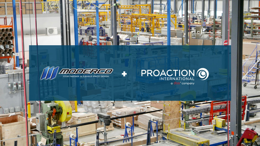 Distant view of a factory floor